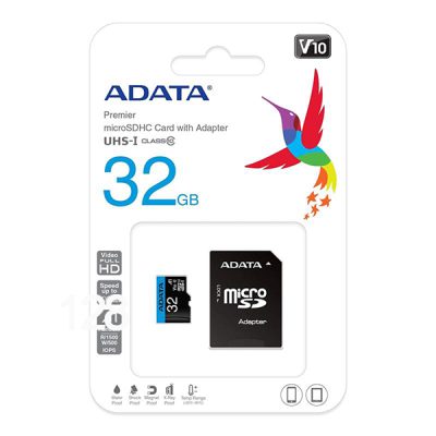کارت حافظه MICROSDHC ای دیتا کلاس 10 استاندارد UHS-I U1 سرعت 100MBPS مدل ADATA PREMIER ظرفیت 32 گیگابایت