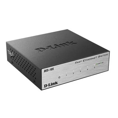 سوئیچ 5 پورت گیگابیتی و دسکتاپی دی لینک مدل DLINK DES-105