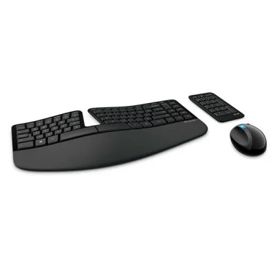 کیبورد و موس بی سیم مایکروسافت مدل MICROSOFT SCULPT ERGONOMIC DESKTOP