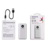 پاور بانک 10000 میلی آمپری ای دیتا مدل ADATA P10000QCD