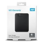 هارد اکسترنال وسترن دیجیتال مدل WESTERN DIGITAL Elements با ظرفیت 4 ترابایت