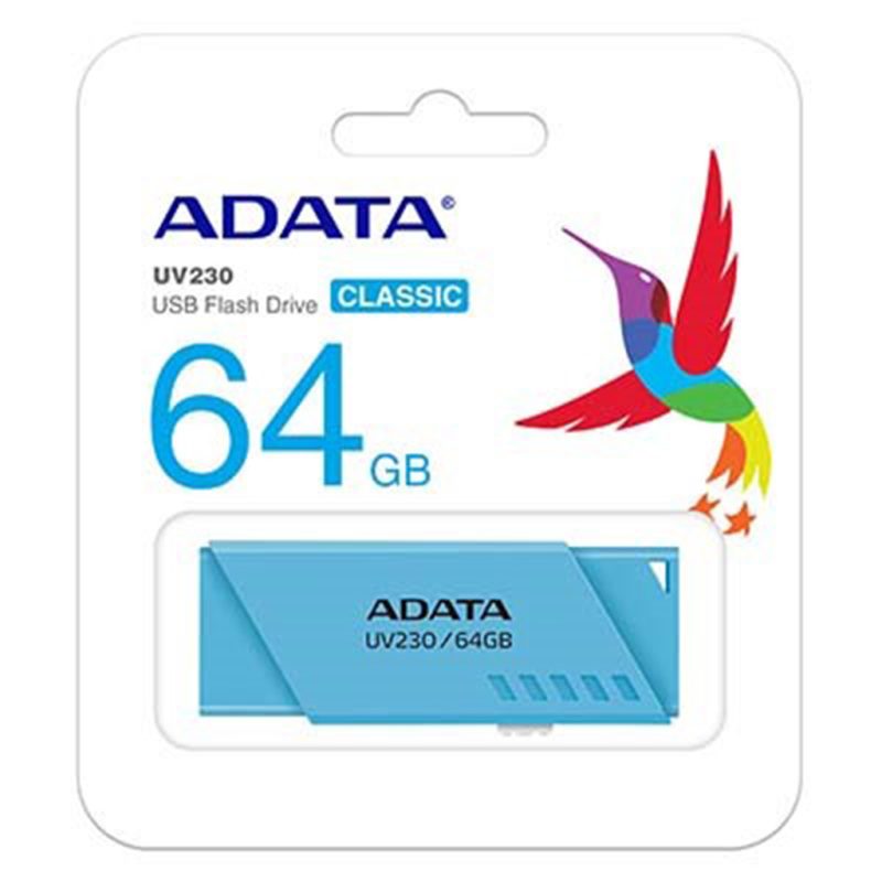 فلش مموری 64 گیگابایتی ای دیتا مدل ADATA FLASH DRIVE 64G UV230 USB2.0