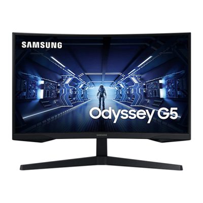 مانیتور گیمینگ سامسونگ مدل SAMSUNG LC27G55TQ-W سایز 27 اینچ