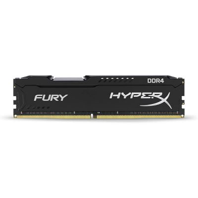 رم کامپیوتر تک کاناله 4 گیگابایتی کینگستون هیوپرایکس فیوری مدل KINGSTON HYPERX FURY 4G 2400 DDR4