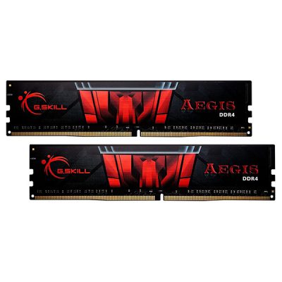 رم کامپیوتر دوکاناله 16 گیگابایتی جی اسکیل ای جیس مدل GSKILL AEGIS 16G 3200 DDR4