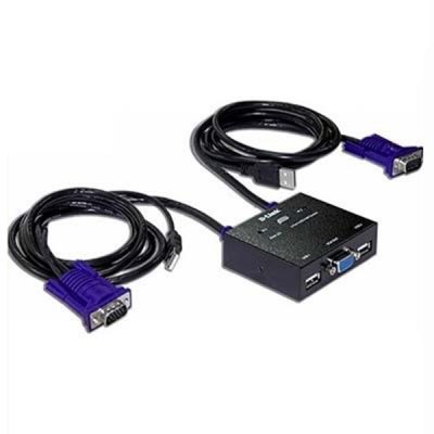 سوئیچ 2 پورت USB KVM دی لینک مدل DLINK KVM-222