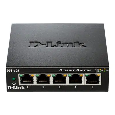 سوئیچ 5 پورت گیگابیتی و دسکتاپی دی-لینک مدل DLINK DGS-105