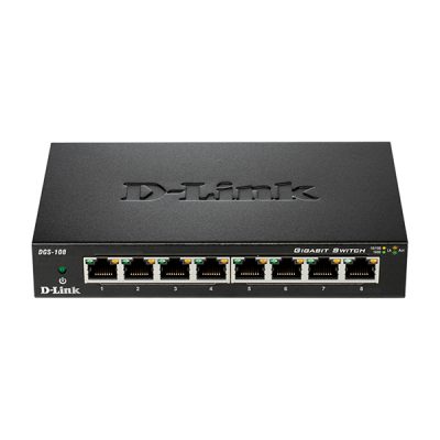 سوئیچ 8 پورت گیگابیتی و دسکتاپی دی-لینک مدل DLINK DGS-108