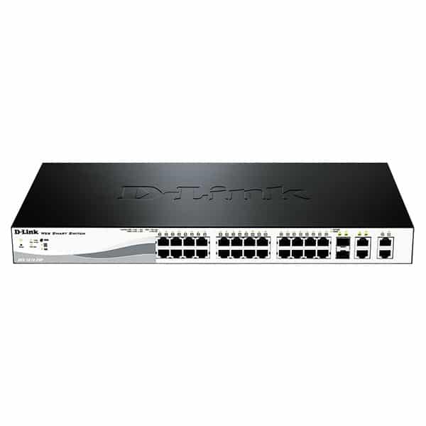 سوئیچ 28 پورت مگابیتی و اسمارت دی لینک مدل DLINK DES-1210-28P