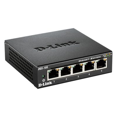 سوئیچ 5 پورت گیگابیتی و دسکتاپی دی-لینک مدل DLINK DGS-105