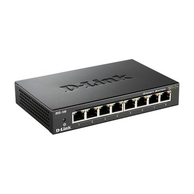 سوئیچ 8 پورت گیگابیتی و دسکتاپی دی لینک مدل DLINK DGS-108