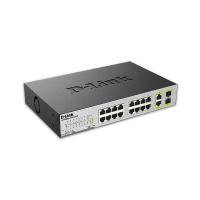سوئیچ 18 پورت PoE گیگابیتی و دسکتاپ دی لینک مدل DLINK DES-1018MP