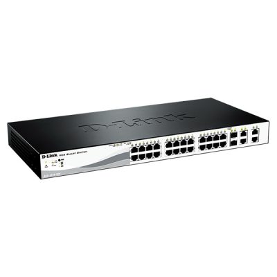 سوئیچ 28 پورت مگابیتی و اسمارت دی لینک مدل DLINK DES-1210-28P
