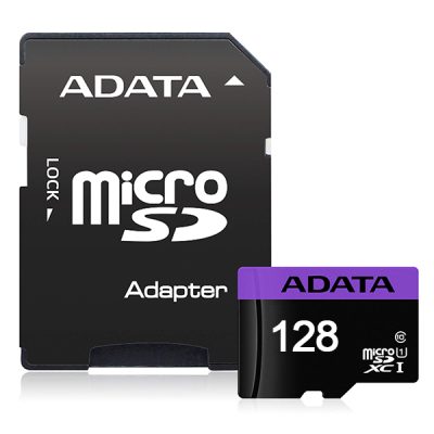 کارت حافظه MICROSDHC ای دیتا کلاس 10 استاندارد UHS-I U1 سرعت 80MBps مدل ADATA PREMIER ظرفیت 128 گیگابایت