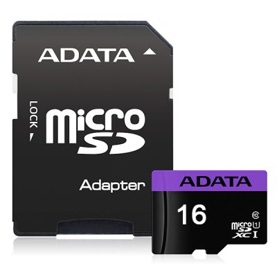 کارت حافظه MICROSDHC ای دیتا کلاس 10 استاندارد UHS-I U1 سرعت 80MBps مدل ADATA PREMIER ظرفیت 16 گیگابایت