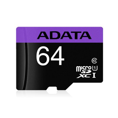 کارت حافظه MICROSDHC ای دیتا کلاس 10 استاندارد UHS-I U1 سرعت 80MBPS مدل ADATA PREMIER ظرفیت 64 گیگابایت