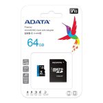 کارت حافظه MICROSDHC ای دیتا کلاس 10 استاندارد UHS-I U1 سرعت 100MBps مدل ADATA PREMIER ظرفیت 64 گیگابایت