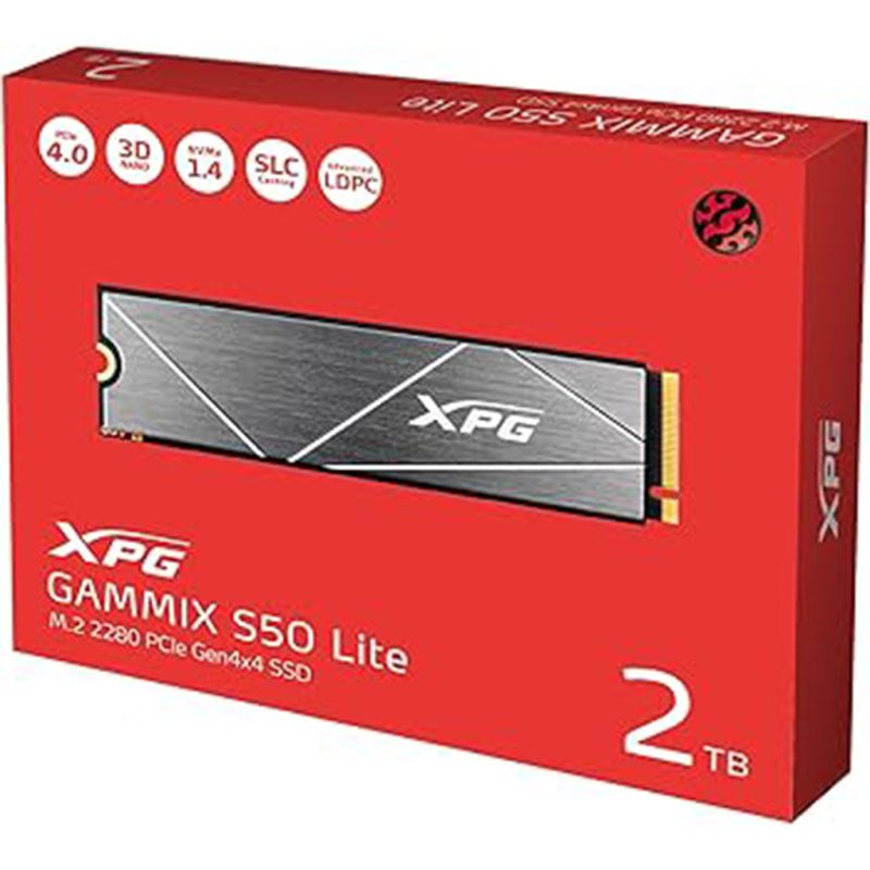 حافظه SSD اینترنال ای دیتا مدل ADATA XPG GAMMIX S50 LITE با ظرفیت 2 ترابایت