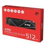 حافظه SSD اینترنال ای دیتا مدل ADATA XPG GAMMIX S70 BLADE با ظرفیت 512 گیگابایت