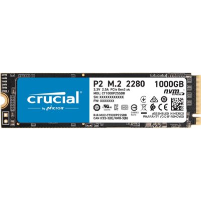 حافظه SSD ایترنال کروشال مدل CRUCIAL P2NVMe با ظرفیت 1 ترابایت