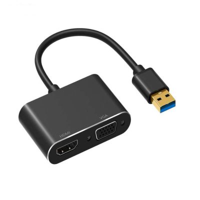 تبدیل USB به HDMI-VGA