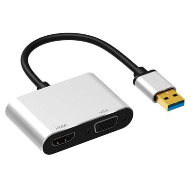تبدیل USB به HDMI-VGA