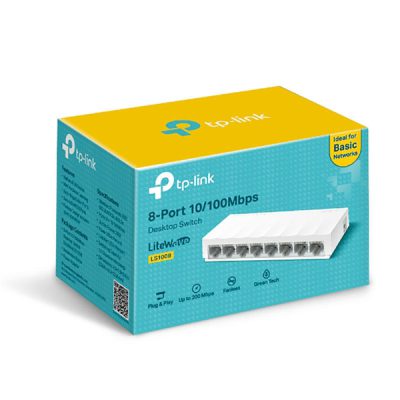 سوییچ 8 پورت گیگابیتی و دسکتاپی تی پی لینک مدل TPLINK LS1008