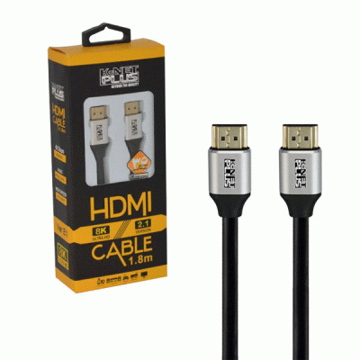 کابل HDMI  کی نت پلاس مدل KNET PLUS KP-CDPDP18 طول 1.8 متر