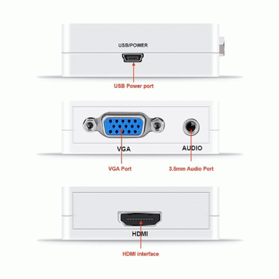 کانورتر HDMI به VGA, به همراه صدا