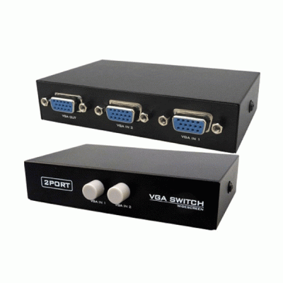 سوئیچ دو پورت VGA وی نت مدل VNET V-SWVGAM02