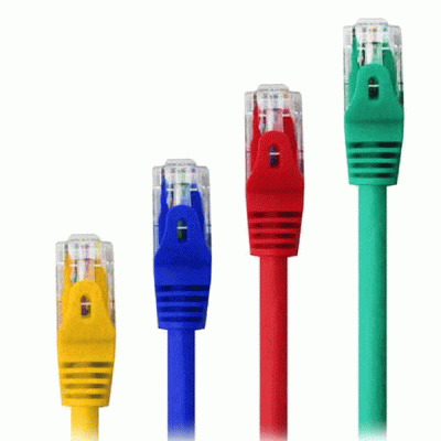 کابل پچ کرد تمام مس Cat6 UTP کی نت پلاس به طول 0.3 متر