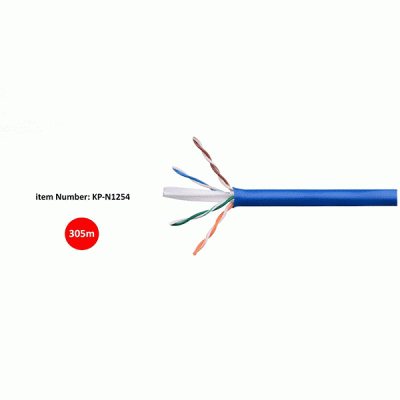 کابل شبکه تمام مس Cat6 UTP کی نت پلاس