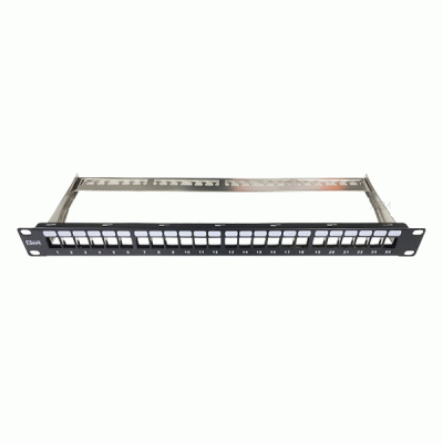 پچ پنل Cat6 STP کی نت بدون کیستون-دارای پایه نگهدارنده