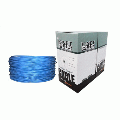 کابل شبکه CAT6A UTP LSZH CU کی نت پلاس مدل KNETPLUS KP-NL6AL305 طول 305 متر