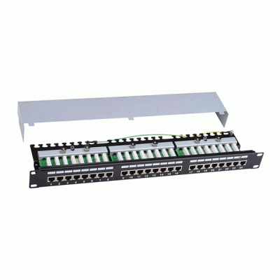 پچ پنل Cat6 STP کی نت همراه با کیستون-24پورت