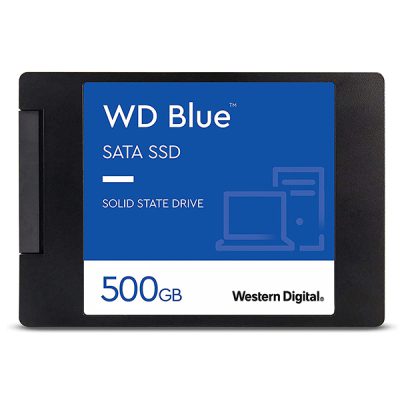 حافظه SSD اینترنال وسترن دیجیتال آبی مدل WESTERN DIGITAL Blue با ظرفیت 500 گیگابایت