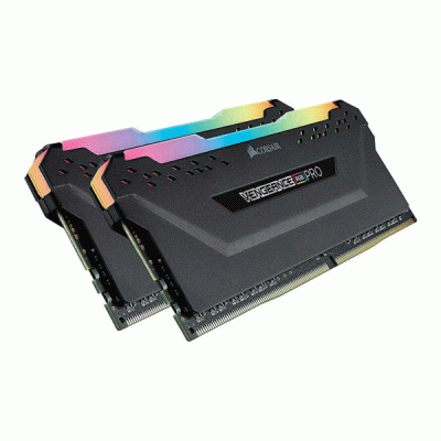 رم کامپیوتر دوکاناله 16 گیگابایتی کورسیر ونجنس آر جی بی پرو مدل CORSAIR VENGEANCE RGB PRO 16G 3200 DDR4