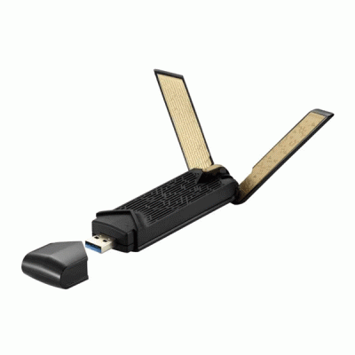 کارت شبکه USB دو آنتن بی سیم ایسوس مدل ASUS USB-AX56