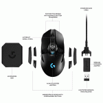 موس بی سیم گیمینگ لاجیتک مدل LOGITECH G903 LIGHTSPEED