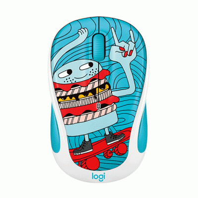 موس بی سیم لاجیتک سری Doodle مدل LOGITECH M238 SKATEBURGER