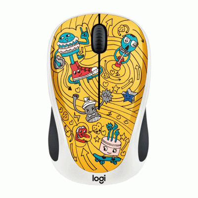 موس بی سیم لاجیتک سری Doodle مدل LOGITECH M238 GOGO GOLD