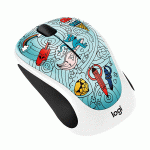 موس بی سیم لاجیتک سری Doodle مدل LOGITECH M238 BAE-BEE BLUE