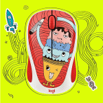 موس بی سیم لاجیتک سری DOOdle مدل LOGITECH M238 Triple Scoop