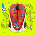 موس بی سیم لاجیتک سری Doodle مدل LOGITECH M238 Champion Coral