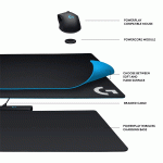 موس پد گیمینگ لاجیتک مدل LOGITECH POWERPLAY HARD