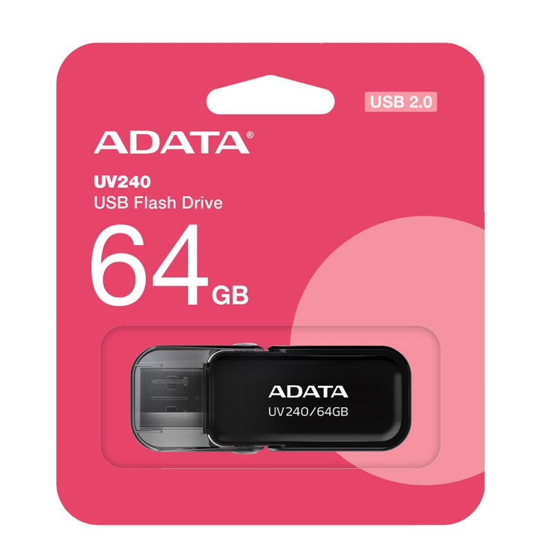 فلش مموری 64 گیگابایتی ای دیتا مدل ADATA FLASH DRIVE UV240 64G USB2.0