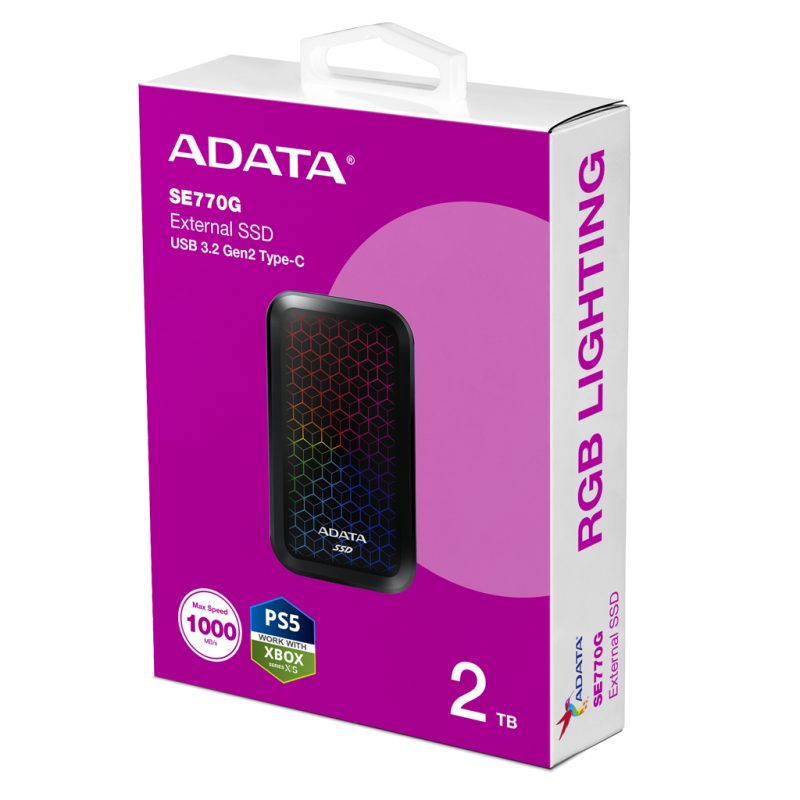 حافظه SSD اکسترنال ای دیتا مدل ADATA SE770G با ظرفیت 2 ترابایت