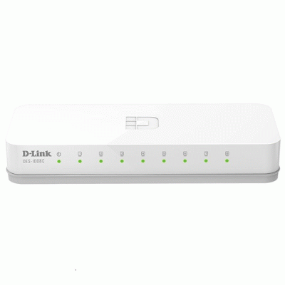 سوییچ 8 پورت گیگابیتی و دسکتاپی دی لینک مدل DLINK DES-1008C