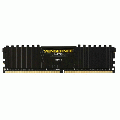 رم کامپیوتر تک کاناله 16 گیگابایتی کورسیر ونجنس ال پی ایکس مدل CORSAIR VENGEANCE LPX 16G 3200 DDR4