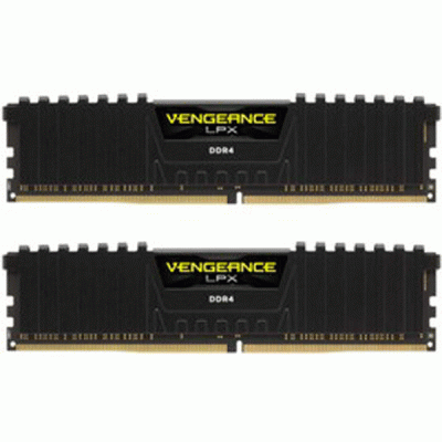 رم کامپیوتر دوکاناله 16 گیگابایتی کورسیر ونجنس ال پی ایکس مدل CORSAIR VENGEANCE LPX 16G 3200 DDR4